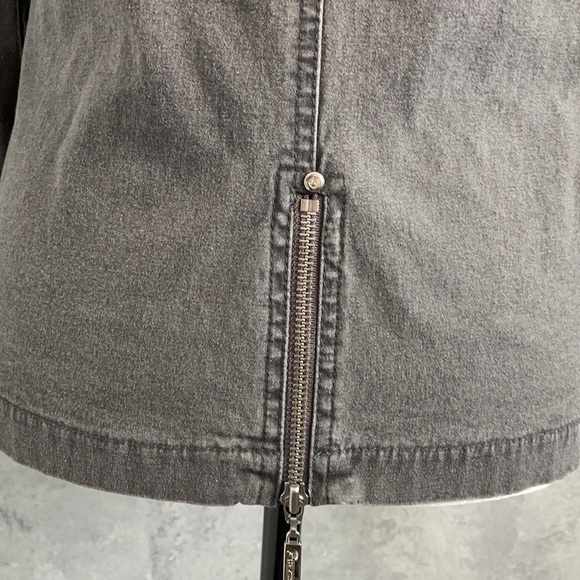 ACEZUNG Jean Jacket with Cable Knit Sweater Design - Picture 7 of 16